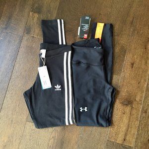 2 compression Under Armour,  Adidas New nwt xs